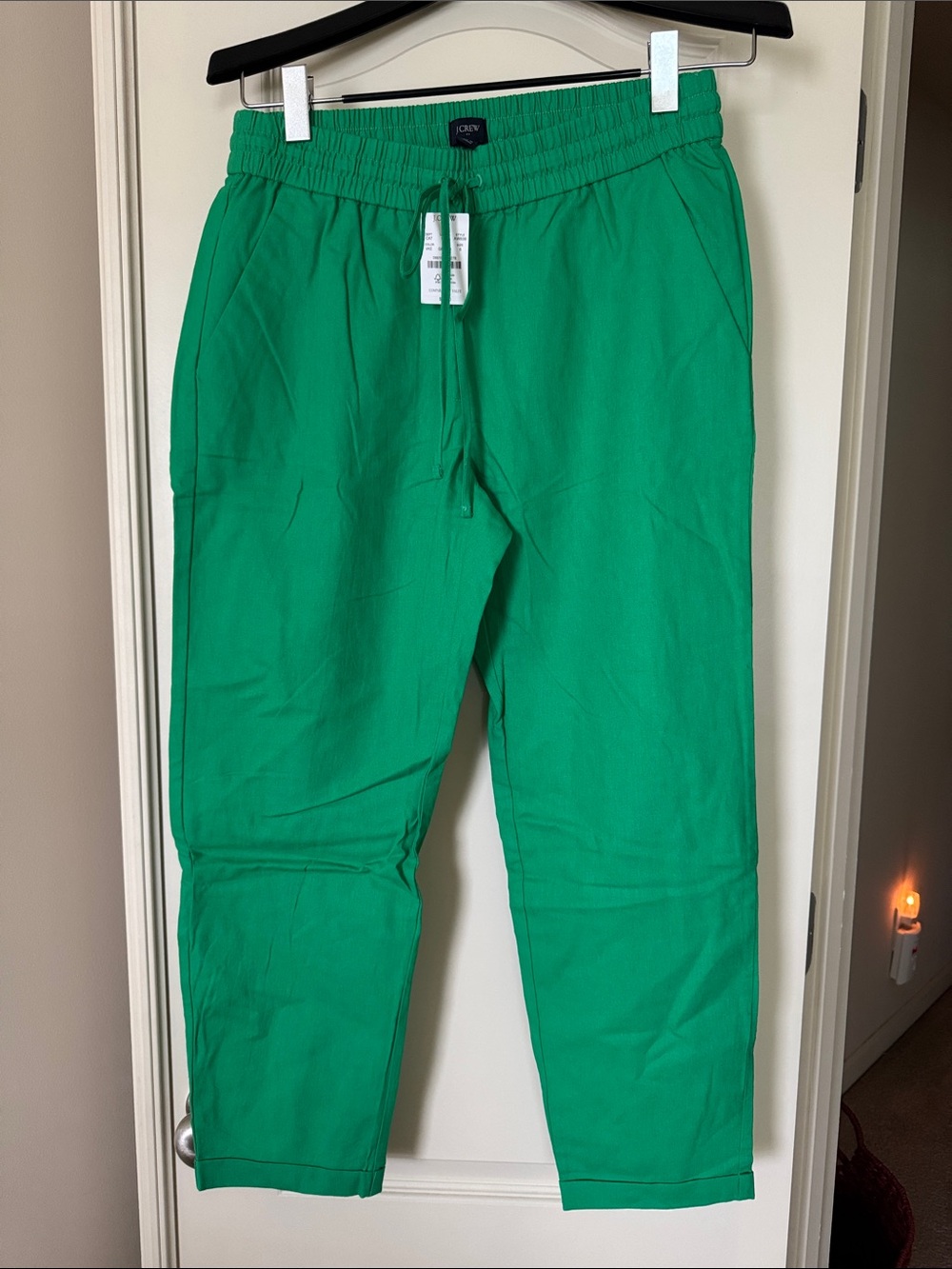 J. Crew Women's Green Drawstring Pants